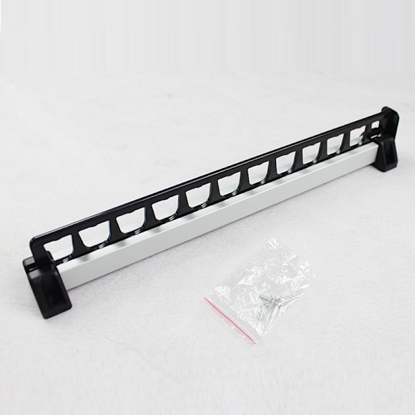 Skjutbar utdragbar garderob för 12 galgar Längd 312 mm, svart