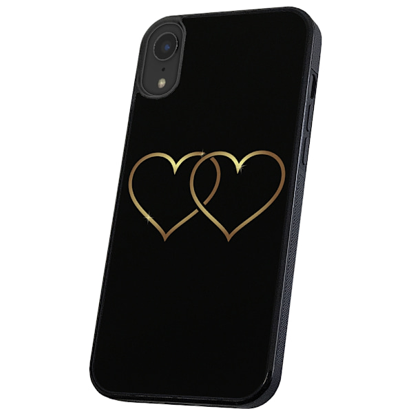 iPhone 16 Plus - Deksel/Mobildeksel Double Hearts