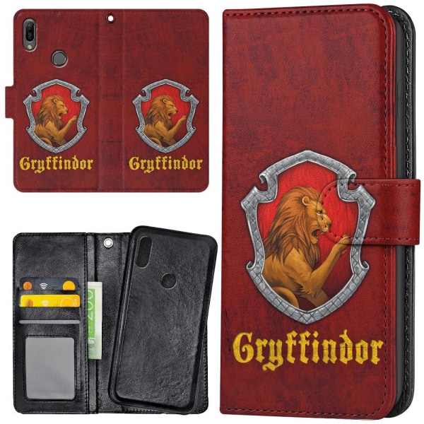Huawei Y6 (2019) - Mobilcover/Etui Cover Harry Potter Gryffindor