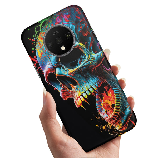 OnePlus 7T - Cover/Mobilcover Skull
