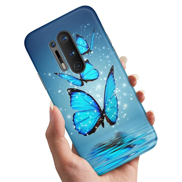 Deksel / Mobildeksel til OnePlus 8 Pro - Glitrende Sommerfugler