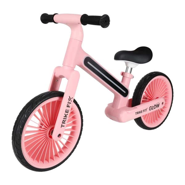 Balanscykel med LED för barn - Springcykel Rosa