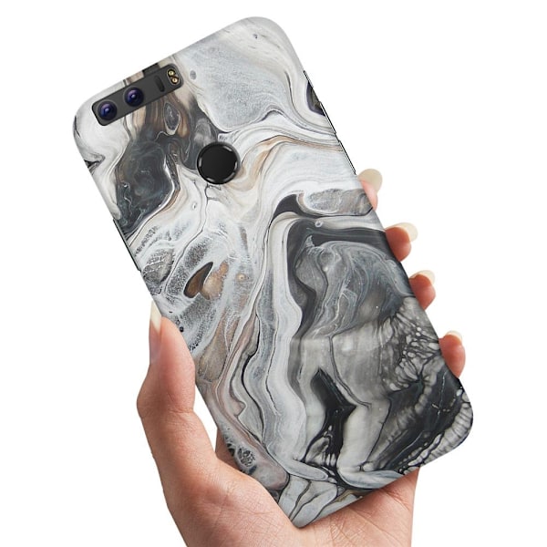 Huawei Honor 8 - Cover/Mobilcover Marmor Multicolor
