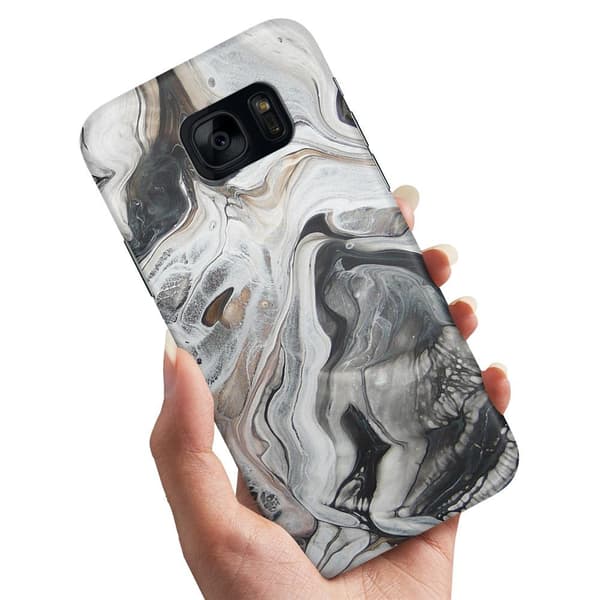 Deksel / Mobildeksel til Samsung Galaxy S7 Edge - Marmor Multicolor