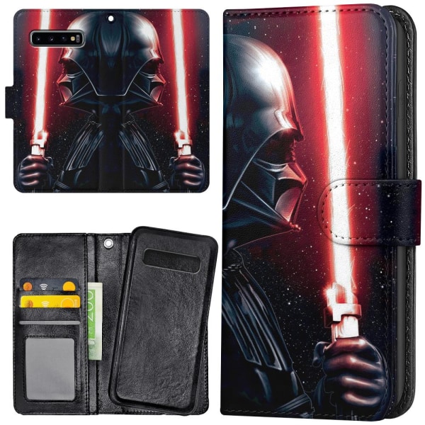 Samsung Galaxy S10 - Plånboksfodral/Skal Darth Vader