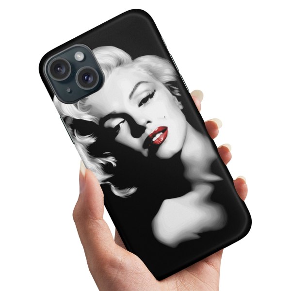 iPhone 15 Plus - Deksel/Mobildeksel Marilyn Monroe