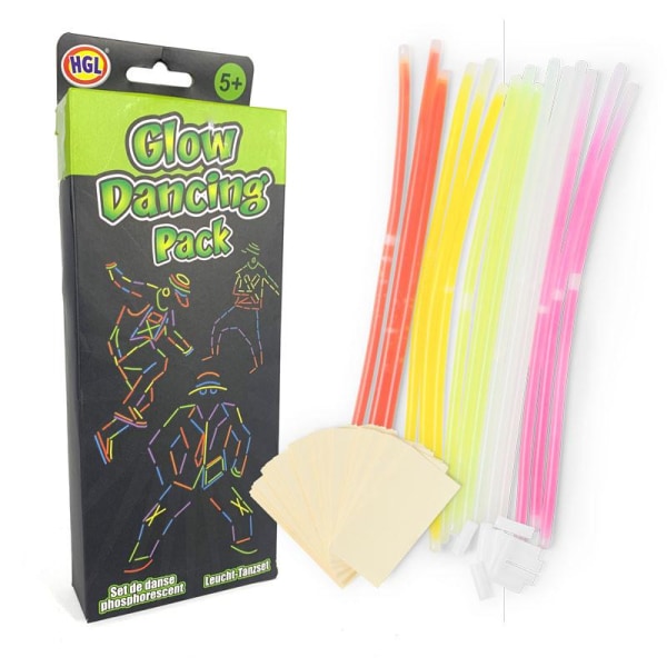 Självlysande Streckgubbe Kit - Glow in the Dark multifärg