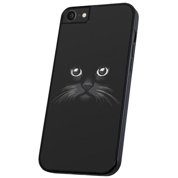 iPhone 16e/17e - Skal/Mobilskal Svart Katt