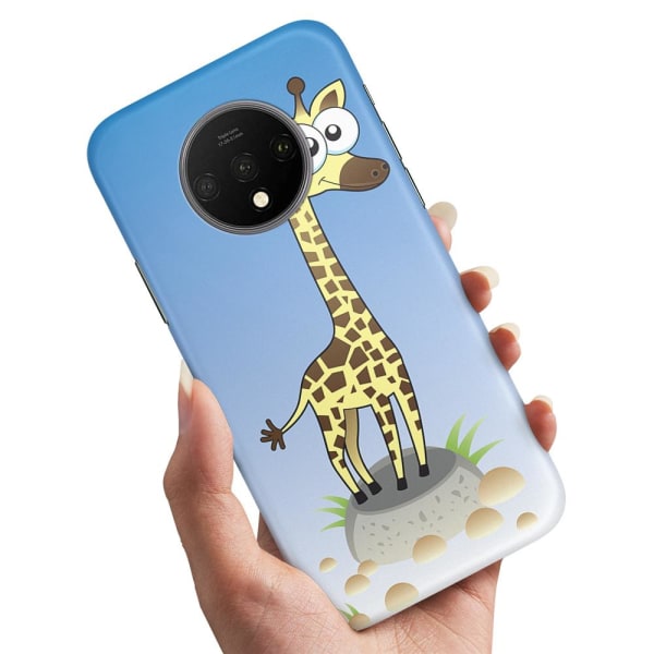 OnePlus 7T - Skal/Mobilskal Tecknad Giraff