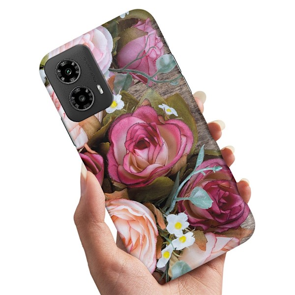 Motorola Moto G55 5G - Kuoret/Suojakuori Kukat
