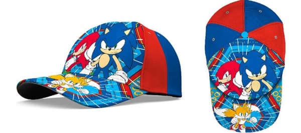 Sonic the Hedgehog - Justerbar kasket til børn 54 cm