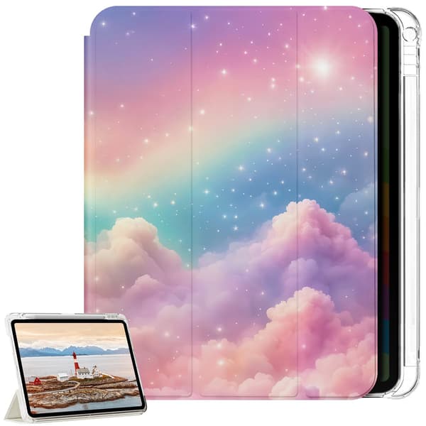 Deksel til iPad Air 11" 6th/7th gen - M2/M3 - 2024/2025 - Rainbow Clouds
