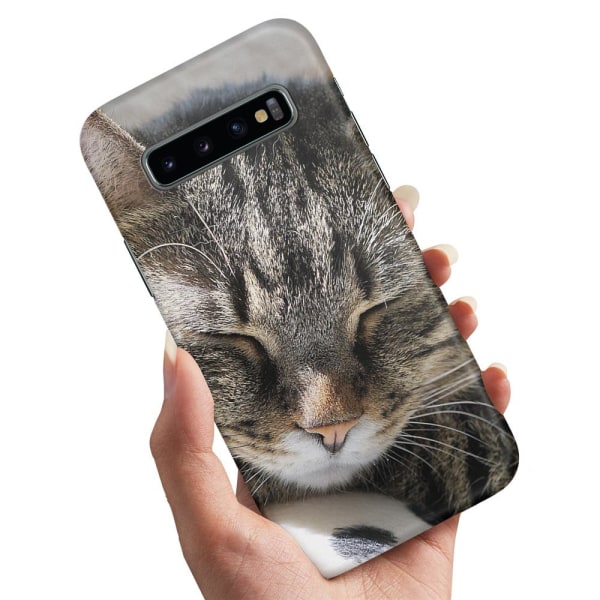 Samsung Galaxy S10e - Deksel/Mobildeksel Sovende Katt
