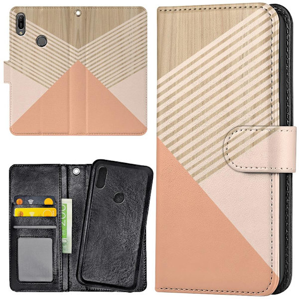 Xiaomi Mi A2 - Plånboksfodral/Skal Träkonst