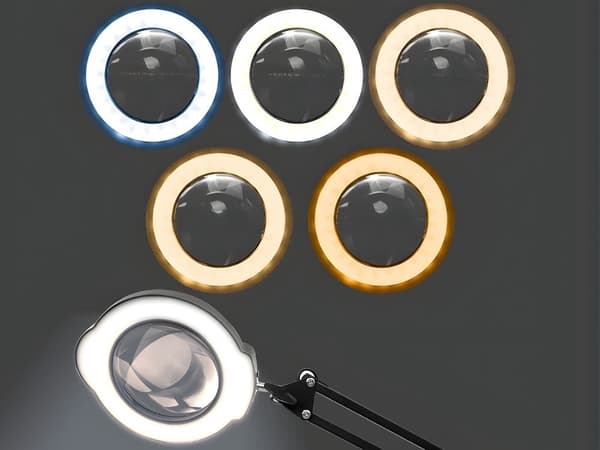 Förstoringslampa skrivbord 10x LED