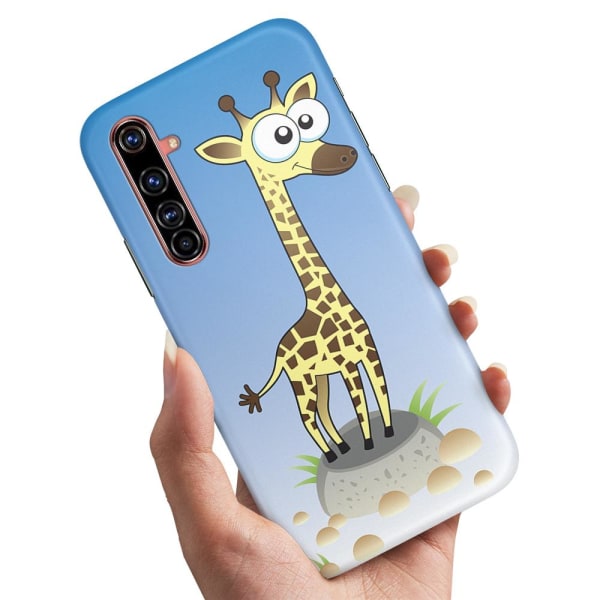 Realme X50 Pro - Cover/Mobilcover Tegnet Giraf