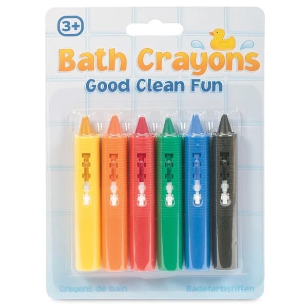6-Pak - Badekreder for Barn - Fargeblyanter til Badekar Multicolor