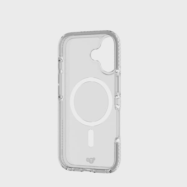 Tech21 Evo Crystal MagSafe iPhone 17 Klar/Silver
