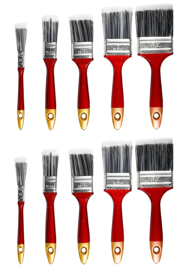 Penselset syntet 10-pack platt
