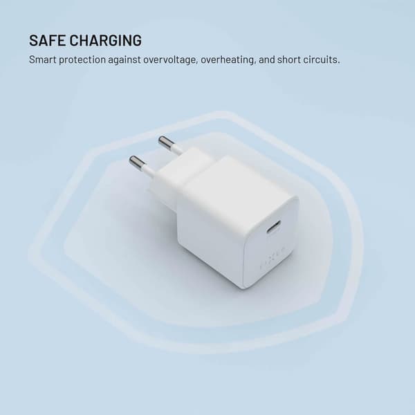 FIXED Super Snabb Mini Hemladdare USB-C PD 65W Vit