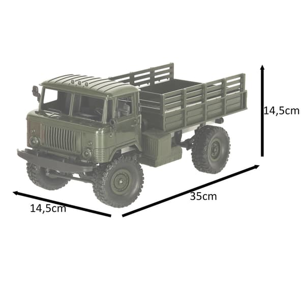 Militärbil RC Terrängbil 4WD 1:16 RTR