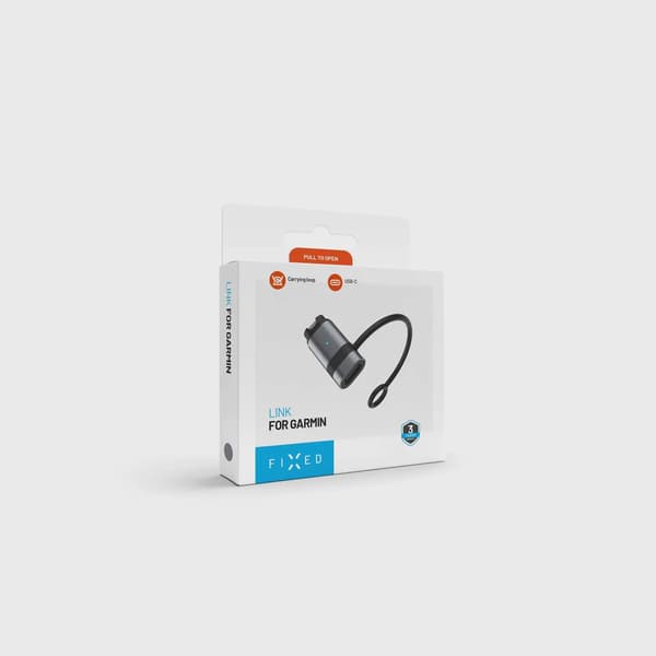 FIXED USB-C Laddningadapter för Garmin Smartwatch Svart