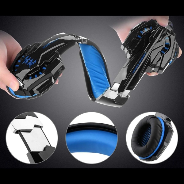 Headset for PS4 & PC - Gaming / Hodetelefoner Kotion Each G9000 Blue