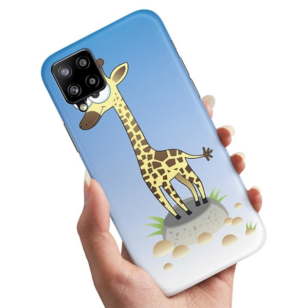 Samsung Galaxy A12 - Kuoret/Suojakuori Piirretty Kirahvi