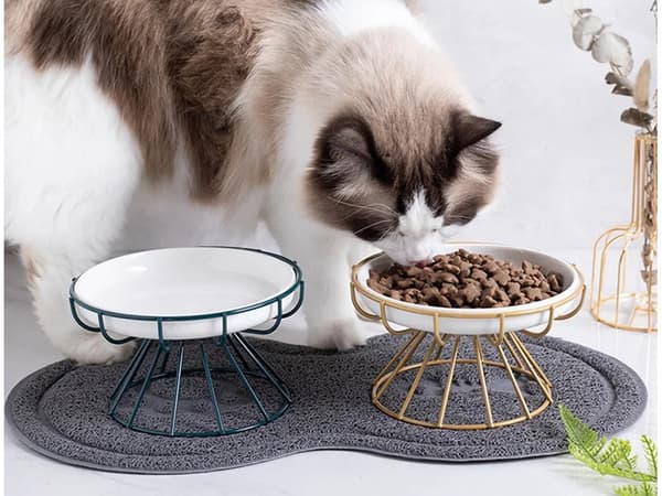 Madskålsunderlag / Skåleunderlag - Skridsikkert - Til hund & kat