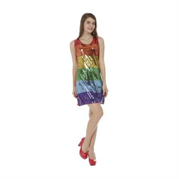Regnbågsklänning / Fest Klänning - Regnbåge Multicolor
