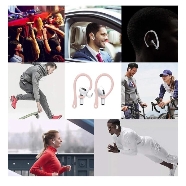 Öronkrokar för AirPods - Hörlurskrokar Vit