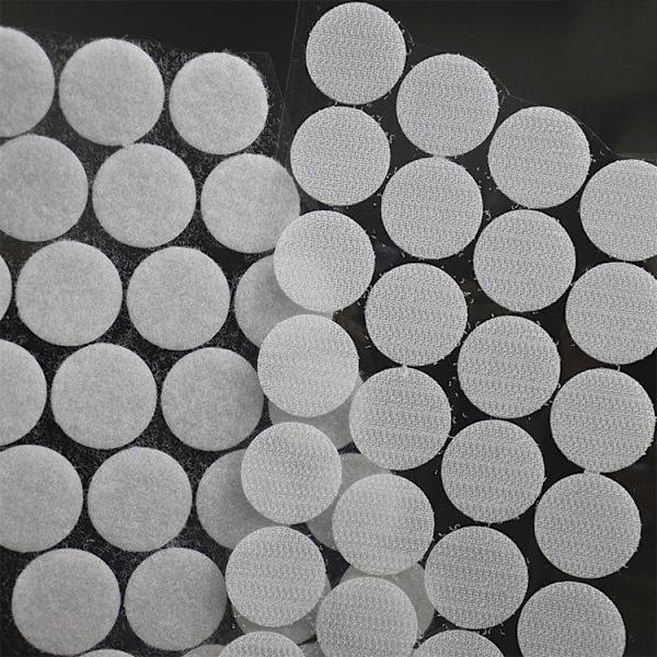 50-Kpl - Pyöreät Itsekiinnittyvät Tarrasiteet - Valitse koko White 20 mm