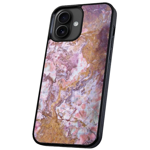 iPhone 16 Plus - Deksel/Mobildeksel Marmor