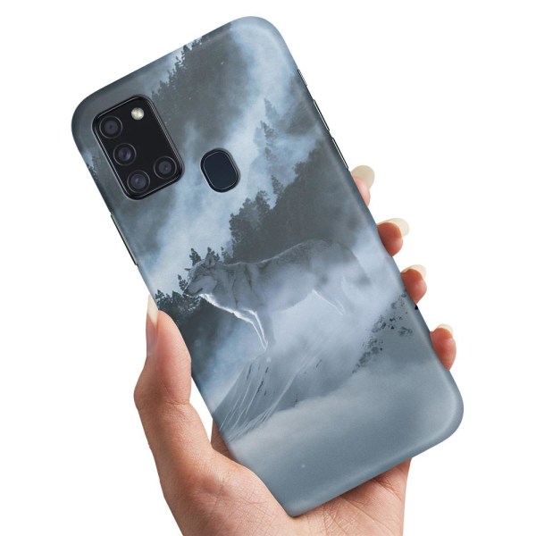 Samsung Galaxy A21s - Kuoret/Suojakuori Arctic Wolf