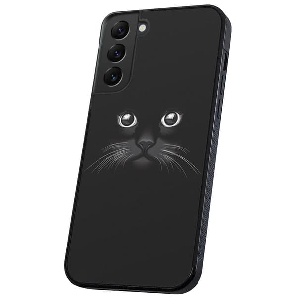 Samsung Galaxy S22 - Deksel/Mobildeksel Svart Katt Multicolor