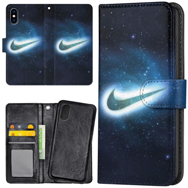 iPhone X/XS - Plånboksfodral/Skal Nike Yttre Rymd