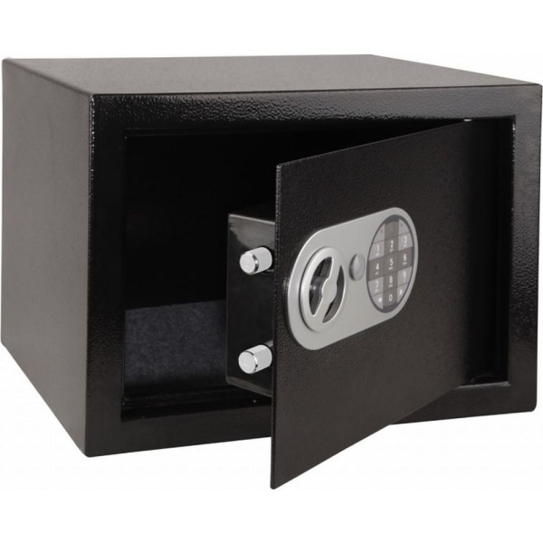 Trygg med elektronisk lås - safe / sikkerhet Black