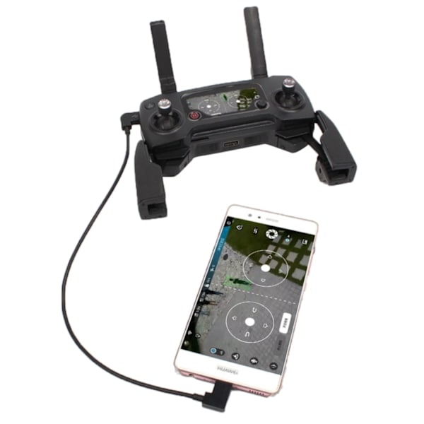 USB-C til Micro-USB til DJI Mavic Pro / Spark (30 cm) Black