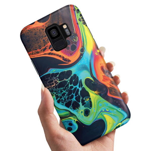 Samsung Galaxy S9 - Cover/Mobilcover Marmor Multicolor