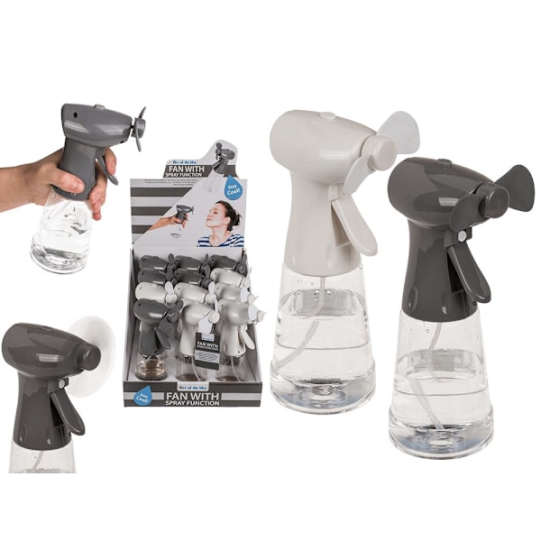 Handfläkt / Fläkt med Vatten Sprayfunktion multifärg