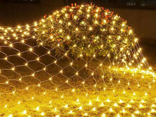 Ljusslinga 1×2 m 100 LED - Varmvit juldekoration