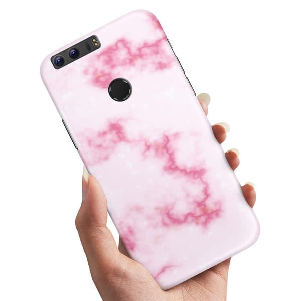 Cover / Mobilcover til Huawei Honor 8 - Marmor Multicolor