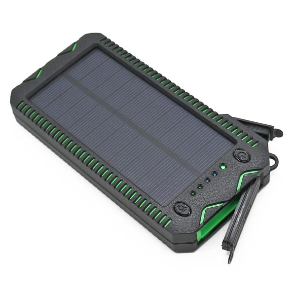 Solar PowerBank / Laturi - 10 000 mAh aurinkolaturi Black
