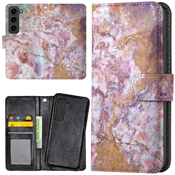 Samsung Galaxy S23 Plus - Plånboksfodral/Skal Marmor