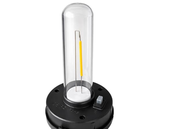 Solcellslampa LED stolpe varmvit