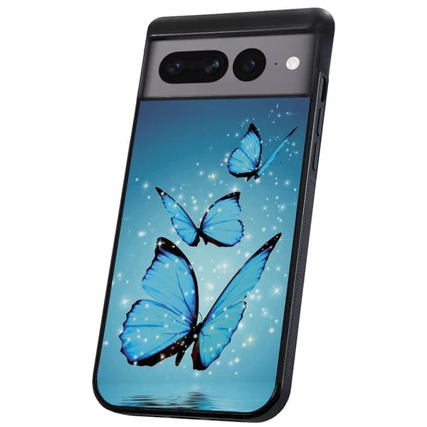Google Pixel 8 - Cover/Mobilcover Glitrende Sommerfugle