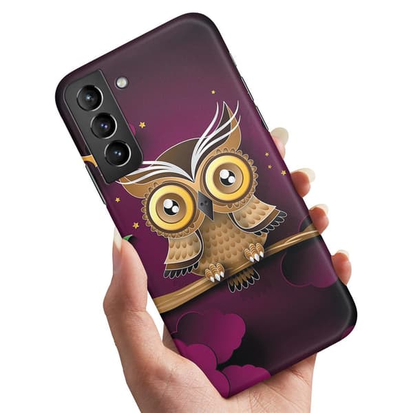 Deksel / Mobildeksel til Samsung Galaxy S21 Plus - Lysbrun Ugle