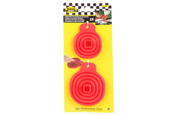 Hopfällbar tratt silikon 2-pack