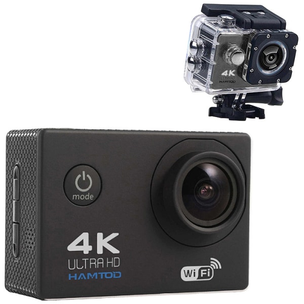 Actionkamera med dykkerhus - 4K Ultra HD & WiFi Black