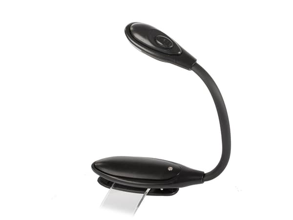 Boglampe - Læselampe / LED-lampe med Klemme - Lampe til Bog